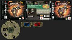 Front/Back Cover, Disc, 3D Glasses | Contra Legacy of War Playstation