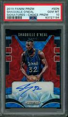 Shaquille O'Neal [Choice Prizm] #SON Basketball Cards 2019 Panini Prizm Signatures Prices