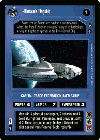 Blockade Flagship [Limited] Star Wars CCG Theed Palace