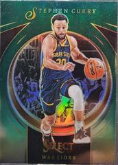 Stephen Curry [Green] #7 Basketball Cards 2022 Panini Select Certified Prices