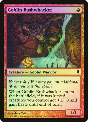 Goblin Bushwhacker [Foil] #189 Magic Zendikar