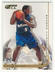 Kwame Brown #130 Basketball Cards 2001 Topps Tcc Prices