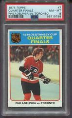Quarter Finals [Philadelphia vs. Toronto] Hockey Cards 1975 Topps Prices