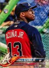 Ronald Acuna Jr. [Red and Blue Shirt] Baseball Cards 2018 Topps Update Prices