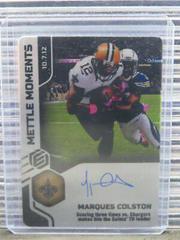 Marques Colston #MM-MC Football Cards 2022 Panini Elements Mettle Moments Autographs Prices