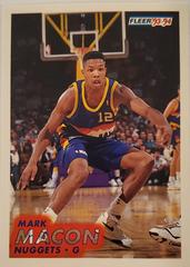 Mark Macon #53 Basketball Cards 1993 Fleer Prices