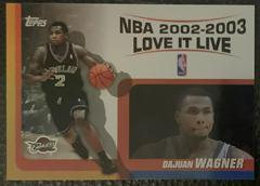 Dajuan Wagner #LL-DW Basketball Cards 2003 Topps Love It Live Prices
