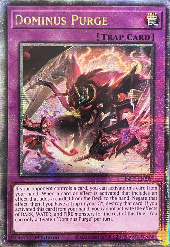 Dominus Purge [Quarter Century Secret Rare] INFO-EN078 YuGiOh The Infinite Forbidden