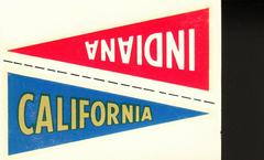 California [Indiana] Football Cards 1960 Fleer College Pennant Decals Prices