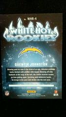 Back | Quentin Johnston Football Cards 2023 Panini Donruss White Hot Rookies