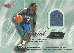 Terrell Brandon #NNO Basketball Cards 2000 Fleer Feel the Game Prices