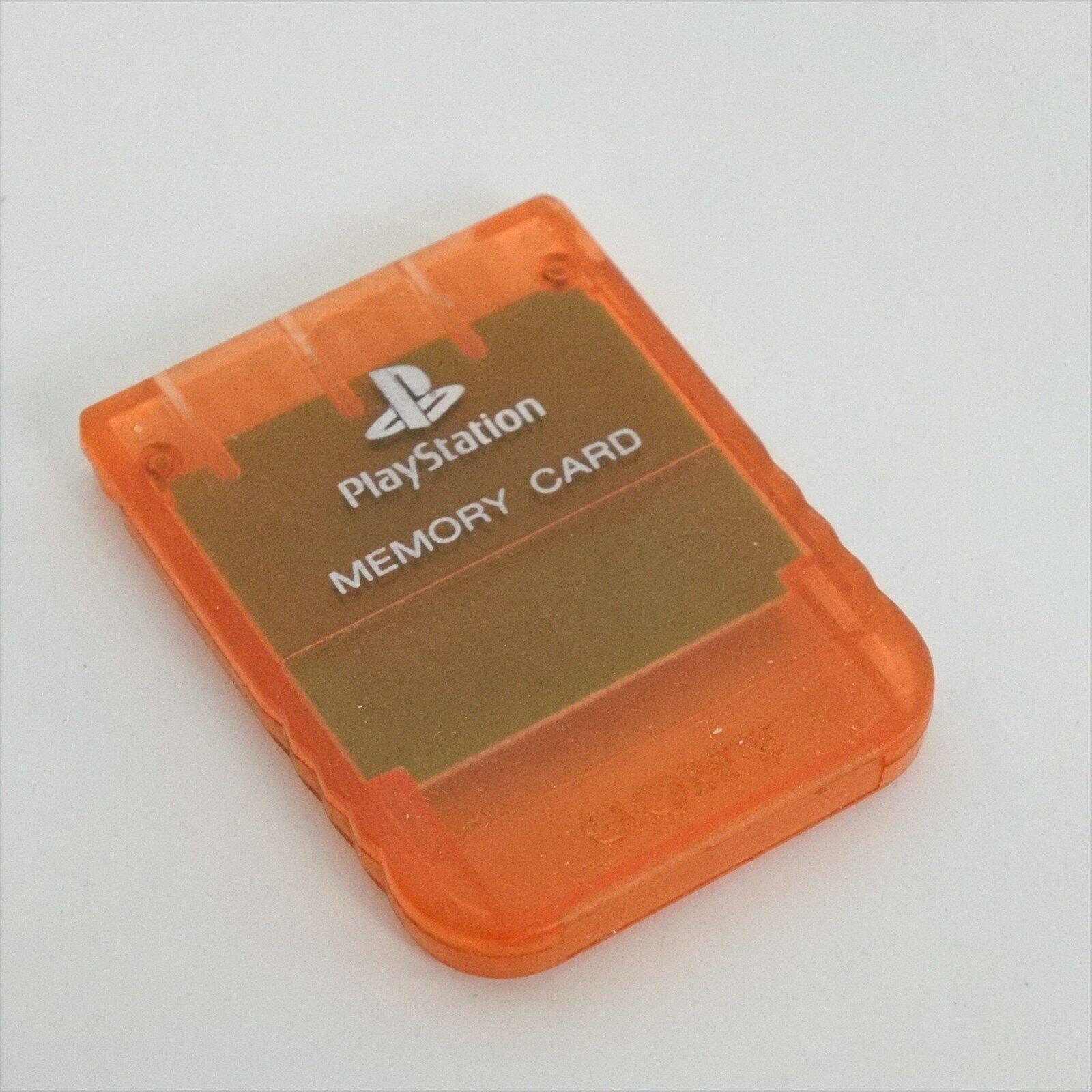 PS1 Memory Card [Candy Orange] Playstation