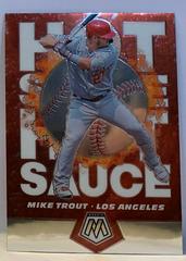 Mike Trout #HS1 Baseball Cards 2021 Panini Mosaic Hot Sauce Prices