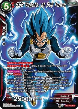 SSB Vegeta, at Full Power BT13-021 Dragon Ball Super Supreme Rivalry