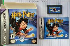 Box, Cartridge, And Manual  | Harry Potter Sorcerers Stone GameBoy Advance