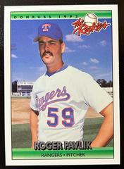 Roger Pavlik #90 Baseball Cards 1992 Panini Donruss Rookies Prices