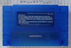 Blue Cartridge Back | Mega Man X [iam8bit 30th Anniversary Edition] Super Nintendo