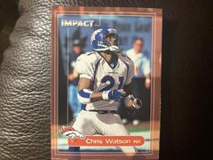 Chris Watson #18 Football Cards 2000 Skybox Impact Prices