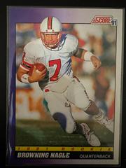 Browning Nagle #583 Football Cards 1991 Score Prices