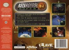 Asteroids Hyper 64 - Back | Asteroids Hyper 64 Nintendo 64