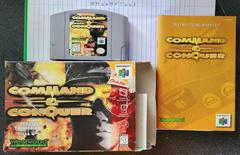 Box, Cartridge, And Manual  | Command and Conquer Nintendo 64