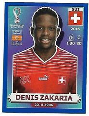 Denis Zakaria [Blue Border] Soccer Cards 2022 Panini World Cup Qatar Stickers Prices