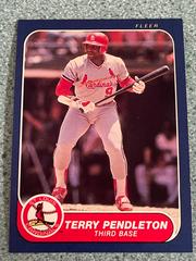 Terry Pendleton #44 Baseball Cards 1986 Fleer Prices