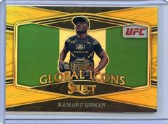 Kamaru Usman [Gold] #9 Ufc Cards 2022 Panini Select UFC Global Icons Prices