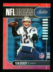 Tom Brady [Spectrum Red] Football Cards 2019 Panini Absolute NFL Icons Prices