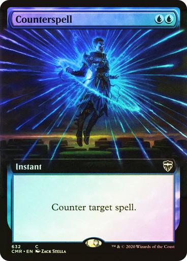 Counterspell [Extended Art Foil] #632 Magic Commander Legends