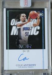 Cole Anthony [Autograph Platinum] Basketball Cards 2020 Panini Noir Prices
