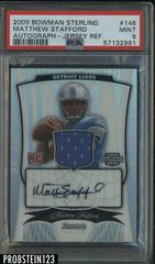 Matthew Stafford [Autograph Jersey Refractor] Football Cards 2009 Bowman Sterling Prices