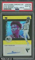 Cam Reddish [Gold] #FR-CRE Basketball Cards 2019 Panini Chronicles Flux Rookie Autographs Prices