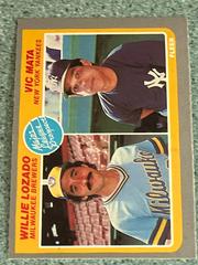 M. L. Prospects [W. Lozado, V. Mata] #644 Baseball Cards 1985 Fleer Prices
