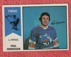 Paul Henderson #57 Hockey Cards 1974 O-Pee-Chee WHA Prices