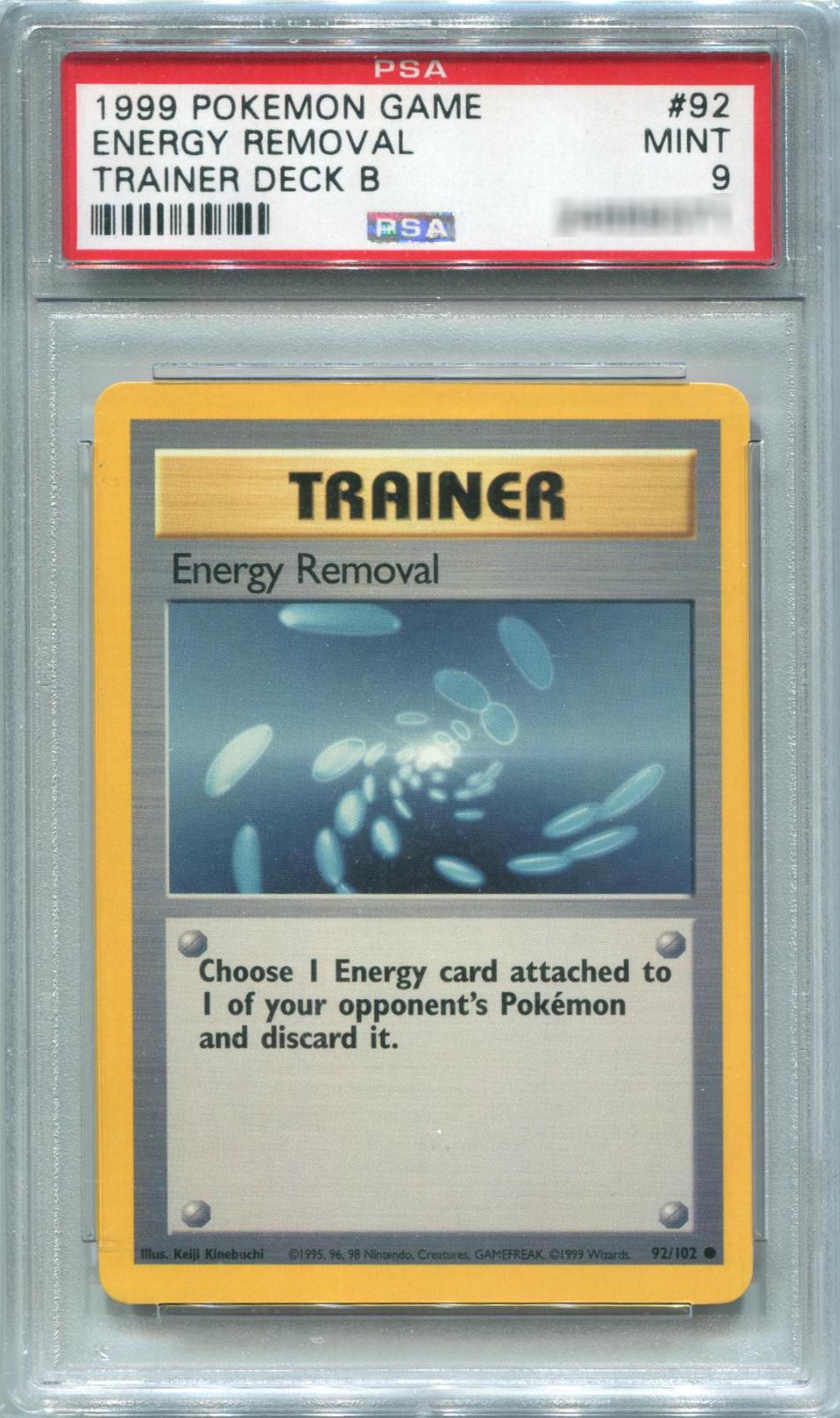 Energy Removal [Trainer Deck B] #92 Prices | Pokemon Base Set | Pokemon ...