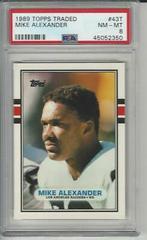 Mike Alexander #43T Football Cards 1989 Topps Traded Prices