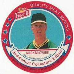 Mark McGwire #4 Baseball Cards 1989 King B Discs Prices