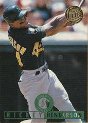 Rickey Henderson 1995 Ultra [Gold Medallion Edition] Baseball Cards 1995 Ultra Gold Medallion Prices