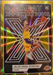 Jalen Hood Schifino [Yellow] #12 Basketball Cards 2023 Panini Donruss Great X Pectations Prices