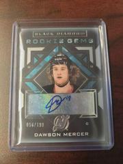 Dawson Mercer [Pure Black Signature] #RG-DM Hockey Cards 2021 Upper Deck Black Diamond Rookie Gems Prices