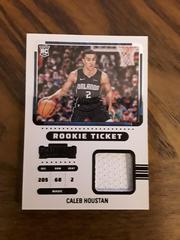 Caleb Houstan #RTS-CHM Basketball Cards 2022 Panini Contenders Rookie Ticket Swatches Prices