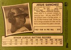 Rear | Jesus Sanchez Baseball Cards 2020 Topps Heritage Minor League