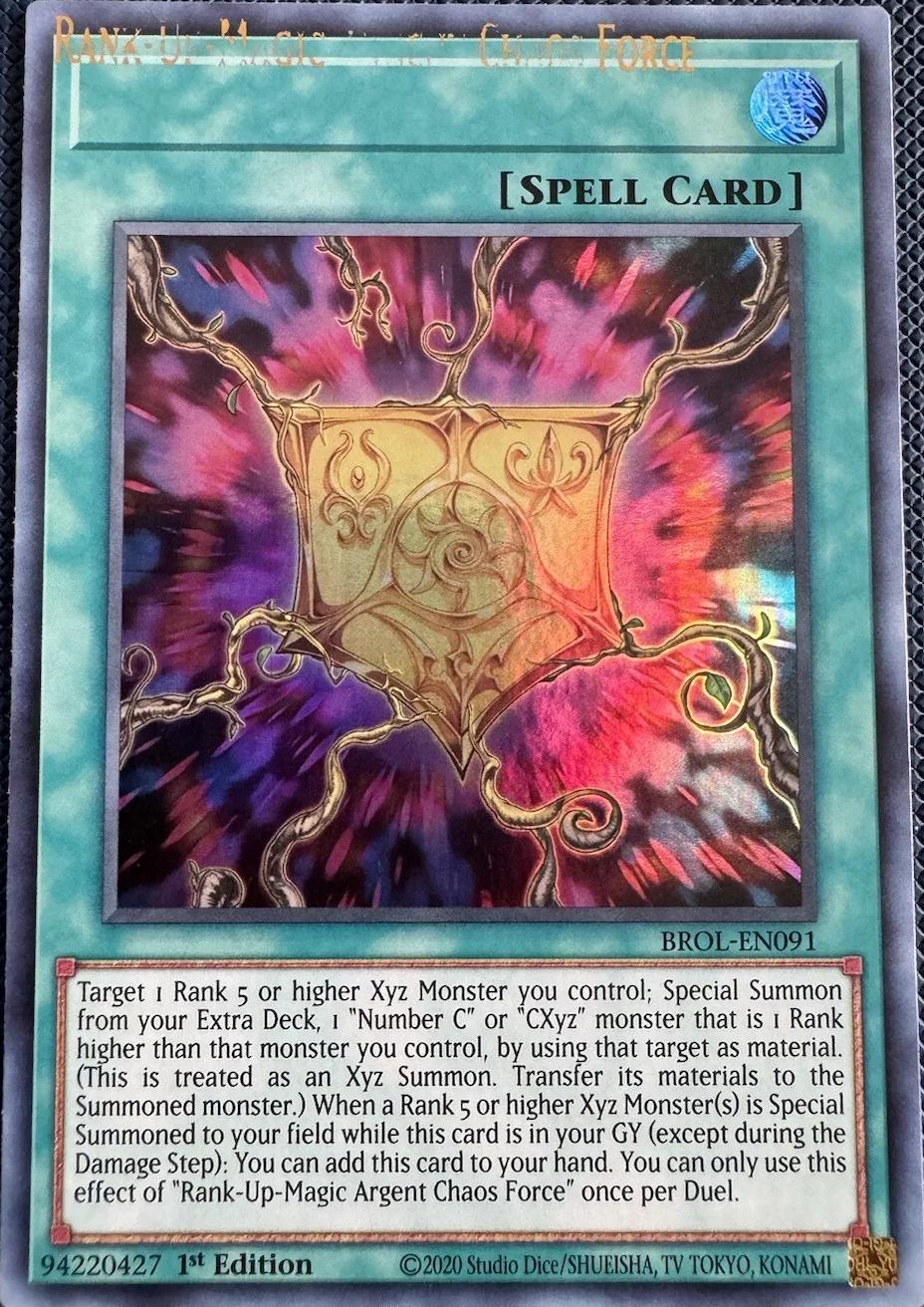 Rank-Up-Magic Argent Chaos Force [Misprint] BROL-EN091 YuGiOh Brothers of Legend