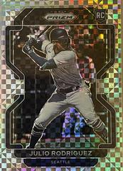 Julio Rodriguez [Power Plaid Prizm] #40 Baseball Cards 2022 Panini Prizm Prices