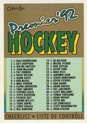 Checklist: 1-99 Hockey Cards 1991 O-Pee-Chee Premier Prices