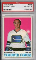 Murray Hall #118 Hockey Cards 1970 Topps Prices
