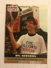 NFL Newsreel [Five Millionth Visitor] Football Cards 1991 Pro Set Prices