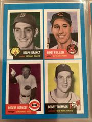 Branca, Feller, Hornsby, Thomson Baseball Cards 1992 Bazooka Prices