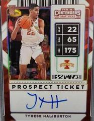 Tyrese Haliburton [Cracked Ice Autograph] #61 Basketball Cards 2020 Panini Contenders Draft Picks Prices